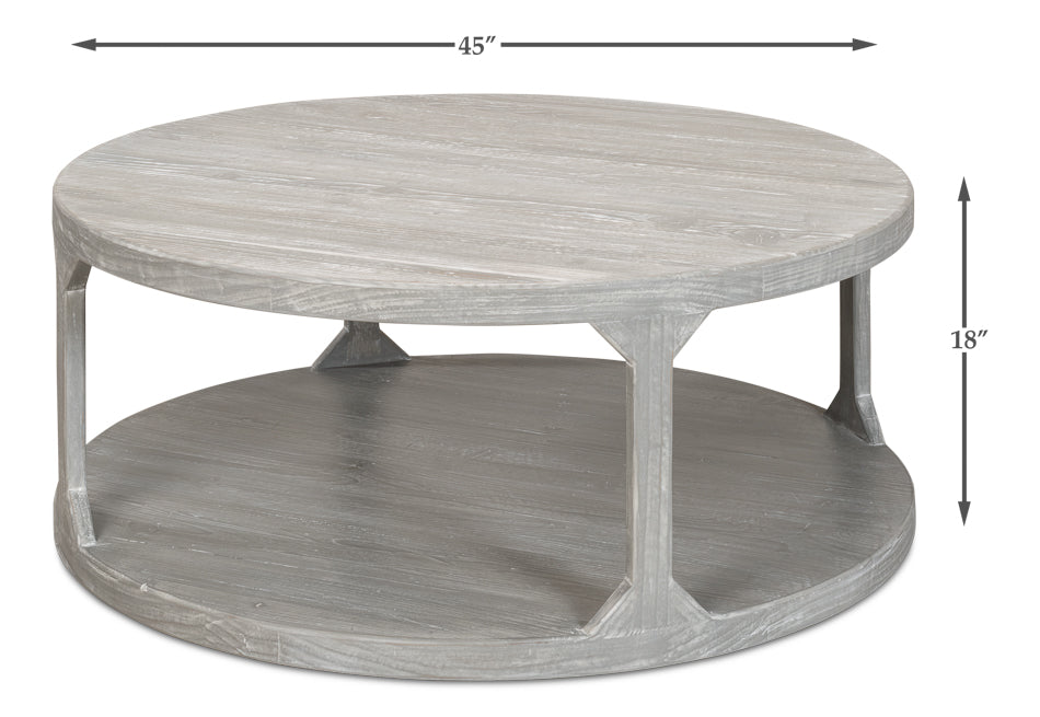 American Home Furniture | Sarreid - Devon Coffee Table - Moonskin Grey