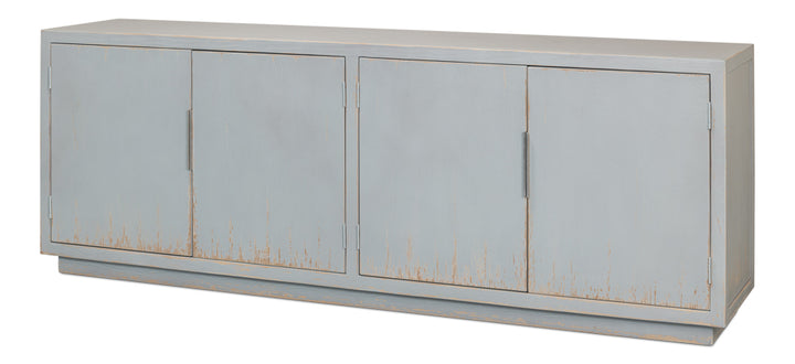 American Home Furniture | Sarreid - Maldives 4 Door Sideboard - Eros Blue