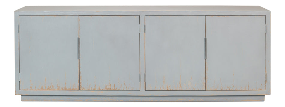 American Home Furniture | Sarreid - Maldives 4 Door Sideboard - Eros Blue