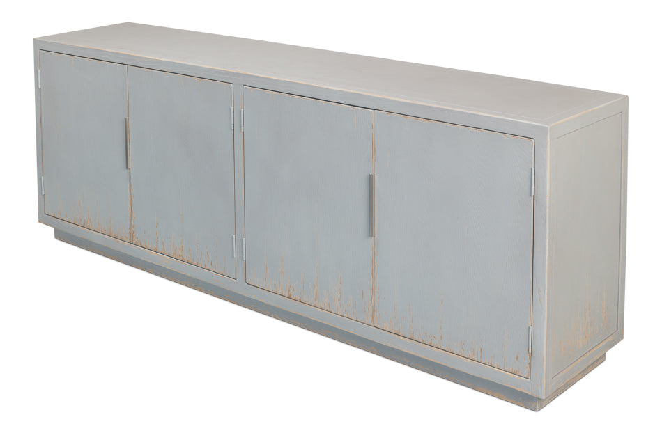 American Home Furniture | Sarreid - Maldives 4 Door Sideboard - Eros Blue