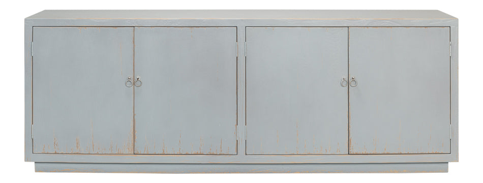 American Home Furniture | Sarreid - Peyto Four Door Sideboard - Eros Blue