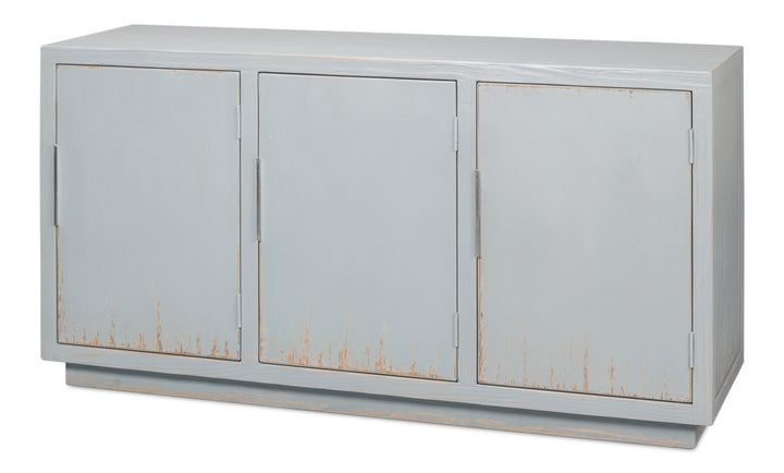 American Home Furniture | Sarreid - Maldives 3 Door Sideboard - Eros Blue