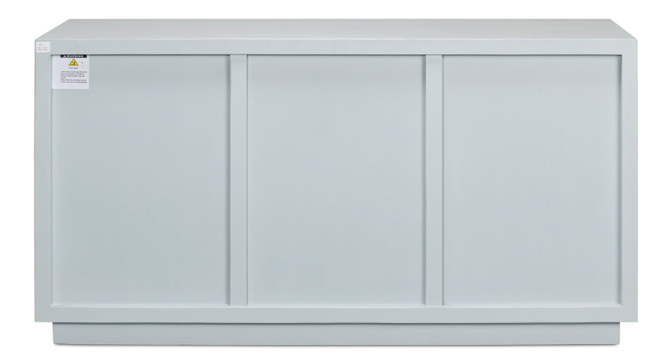 American Home Furniture | Sarreid - Maldives 3 Door Sideboard - Eros Blue