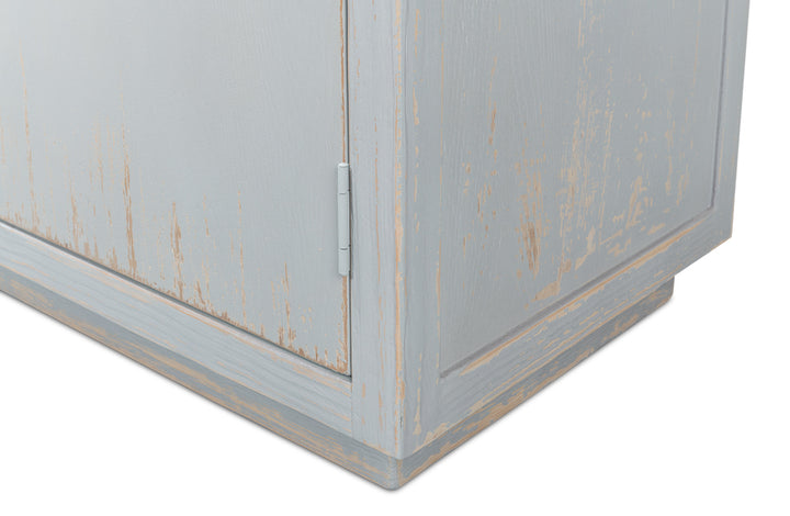 American Home Furniture | Sarreid - Maldives 3 Door Sideboard - Eros Blue