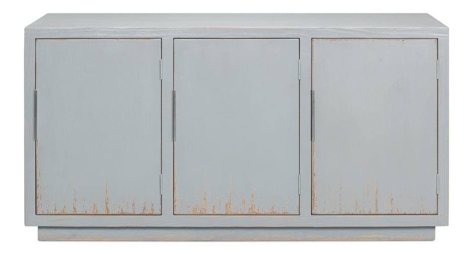 American Home Furniture | Sarreid - Maldives 3 Door Sideboard - Eros Blue