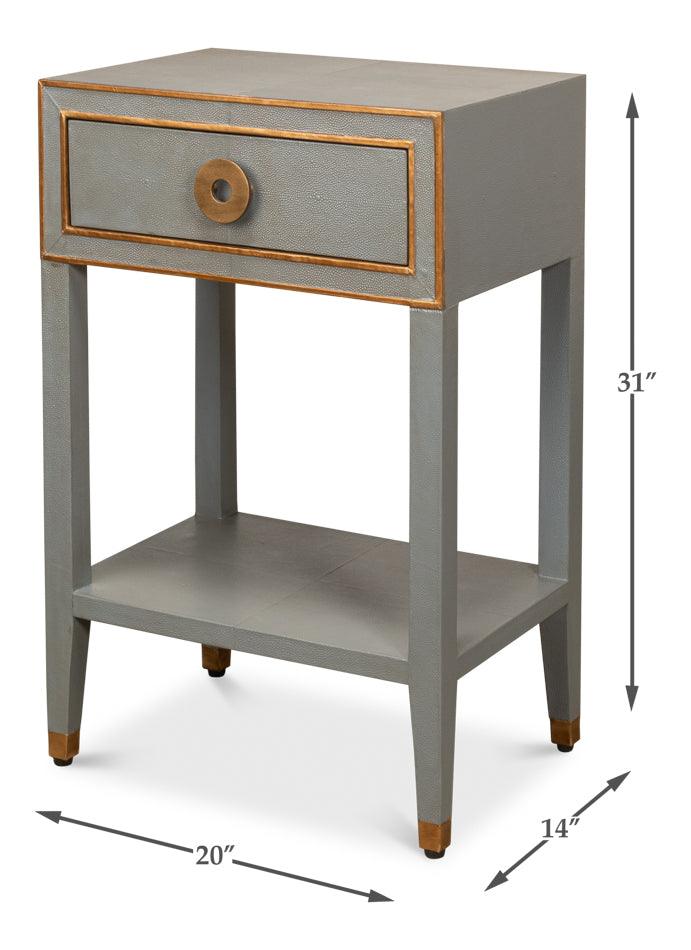 Gabriella Shagreen Nightstand