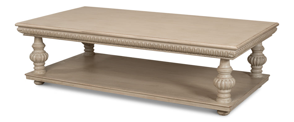 American Home Furniture | Sarreid - Hugo Cocktail Table - Stone Grey