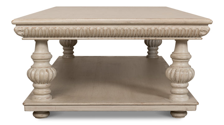 American Home Furniture | Sarreid - Hugo Cocktail Table - Stone Grey