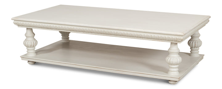 American Home Furniture | Sarreid - Hugo Cocktail Table - Antique White