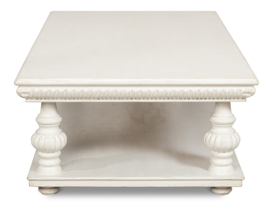 American Home Furniture | Sarreid - Hugo Cocktail Table - Antique White