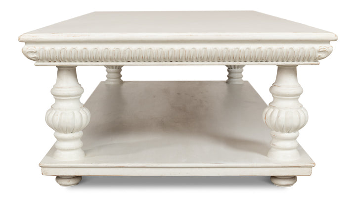 American Home Furniture | Sarreid - Hugo Cocktail Table - Antique White