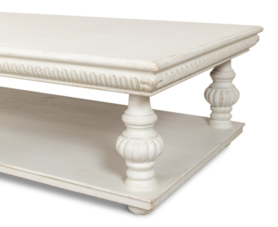 American Home Furniture | Sarreid - Hugo Cocktail Table - Antique White