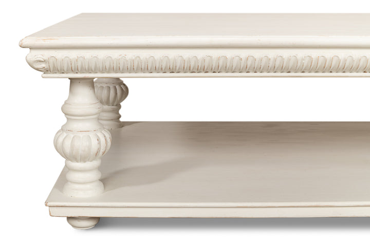 American Home Furniture | Sarreid - Hugo Cocktail Table - Antique White