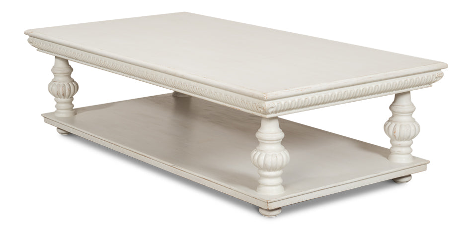 American Home Furniture | Sarreid - Hugo Cocktail Table - Antique White