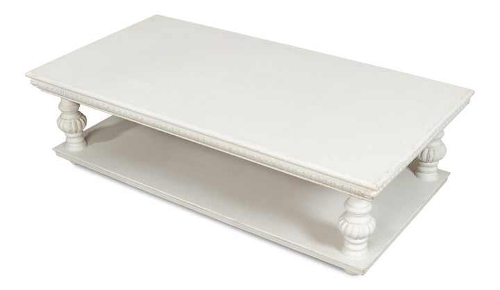 American Home Furniture | Sarreid - Hugo Cocktail Table - Antique White