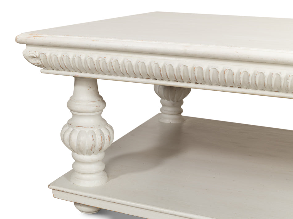 American Home Furniture | Sarreid - Hugo Cocktail Table - Antique White