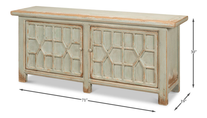 American Home Furniture | Sarreid - Isla Sideboard - Sage