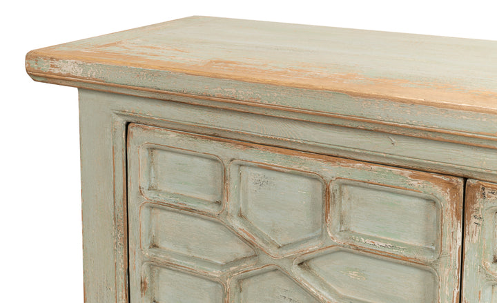 American Home Furniture | Sarreid - Isla Entrance Commode - Sage