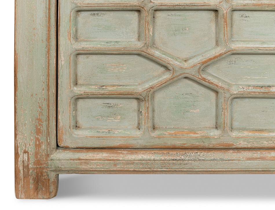 American Home Furniture | Sarreid - Isla Entrance Commode - Sage