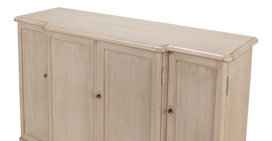 American Home Furniture | Sarreid - Entree' Sideboard - Stone Grey Finish