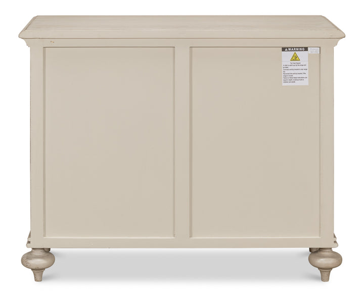 American Home Furniture | Sarreid - Sommeil 3 Drawer Commode - Stone Grey