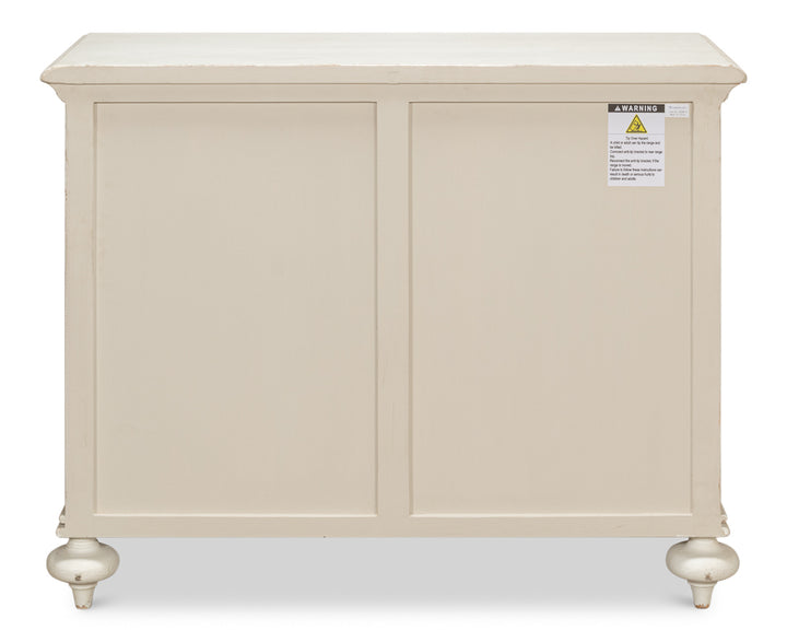 American Home Furniture | Sarreid - Sommeil 3 Drawer Commode - Antique White 