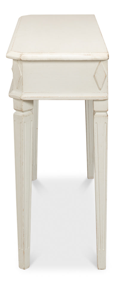 American Home Furniture | Sarreid - Cora Lamp Table - Antique White