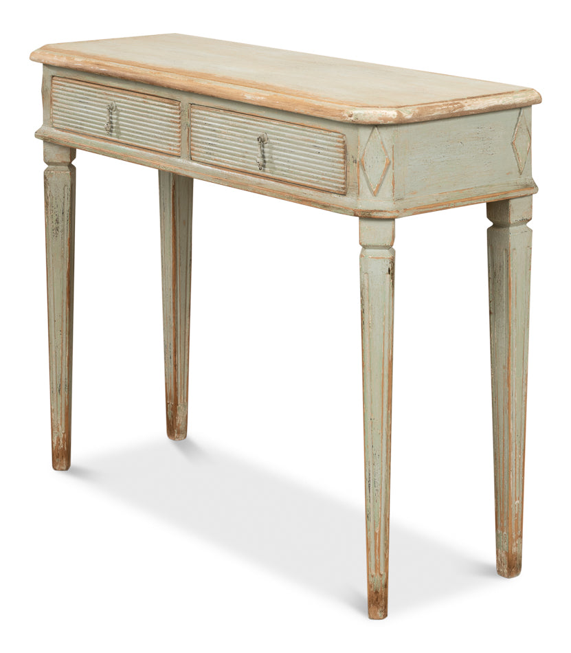 American Home Furniture | Sarreid - Cora Lamp Table - Sage