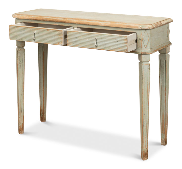 American Home Furniture | Sarreid - Cora Lamp Table - Sage