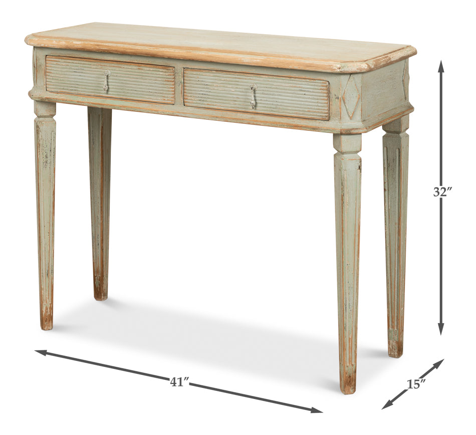 American Home Furniture | Sarreid - Cora Lamp Table - Sage