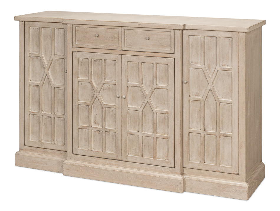 American Home Furniture | Sarreid - Isla Small Sideboard - Stone Grey