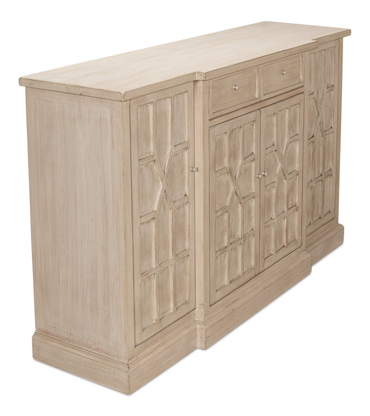 American Home Furniture | Sarreid - Isla Small Sideboard - Stone Grey