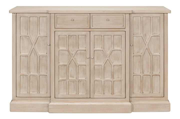 American Home Furniture | Sarreid - Isla Small Sideboard - Stone Grey