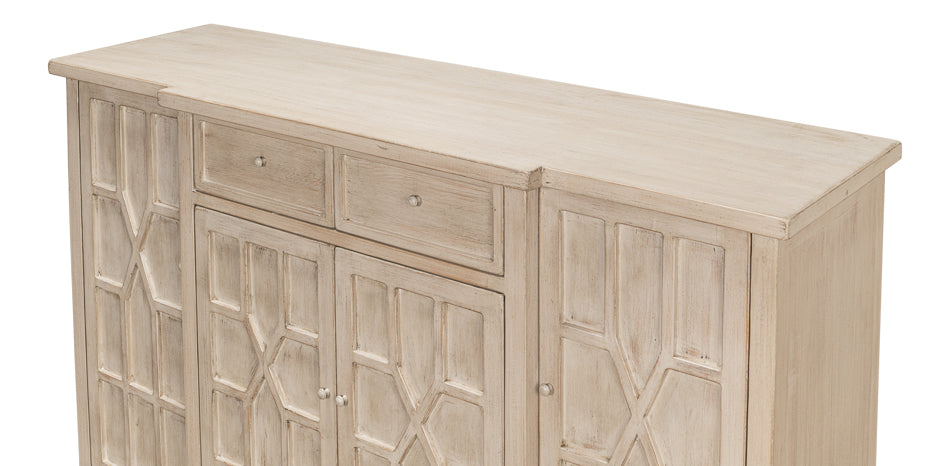 American Home Furniture | Sarreid - Isla Small Sideboard - Stone Grey