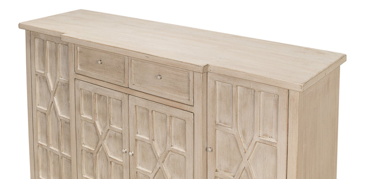 American Home Furniture | Sarreid - Isla Small Sideboard - Stone Grey