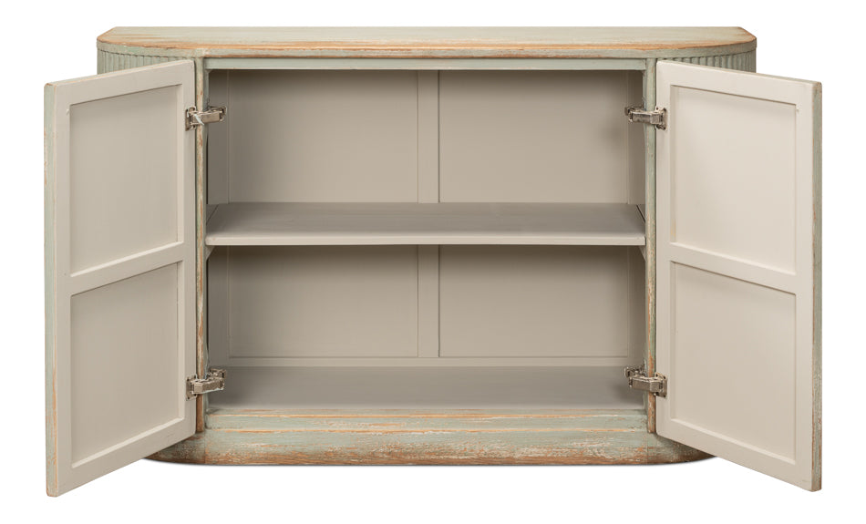 American Home Furniture | Sarreid - Halle Entrance Demilune - Sage