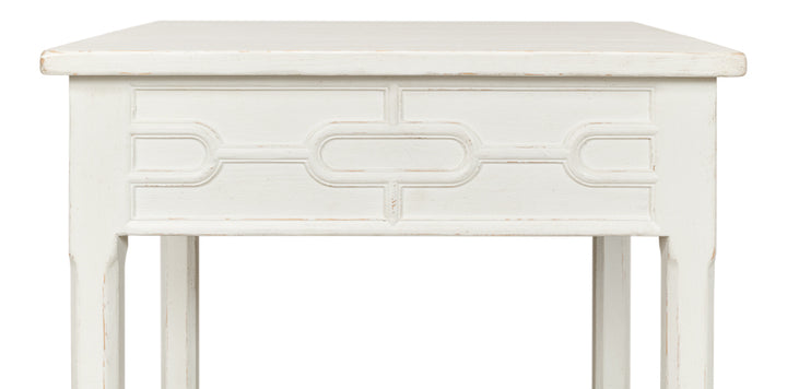 American Home Furniture | Sarreid - Isla Side Table - Antique White