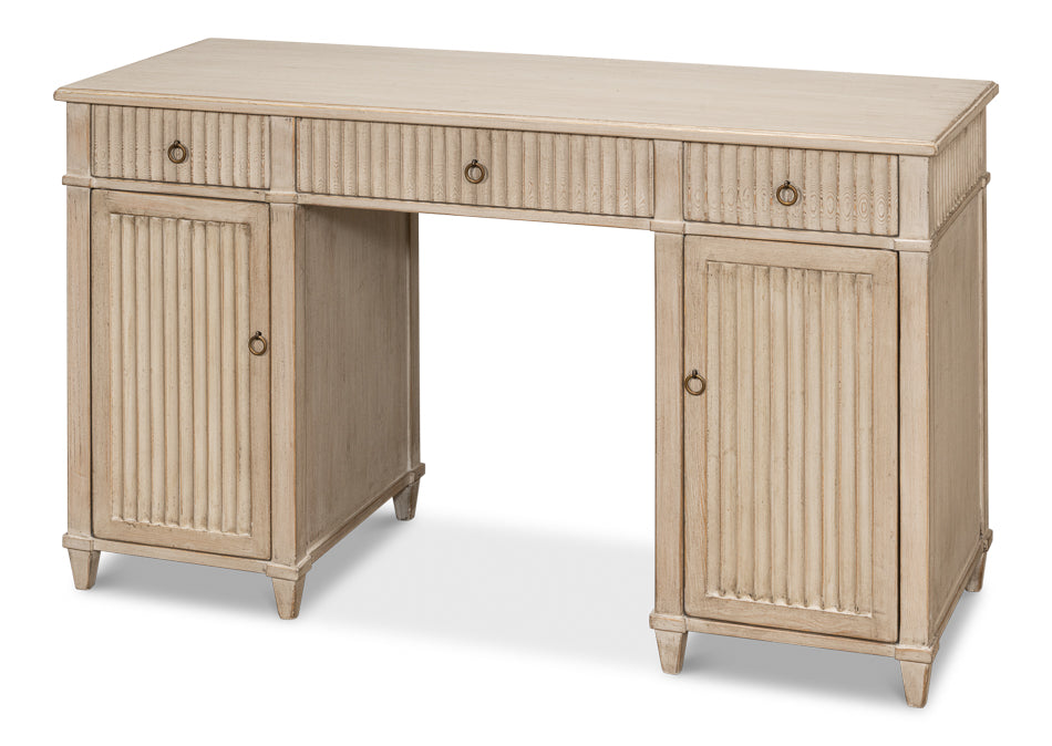 American Home Furniture | Sarreid - Inspire Desk - Stone Grey