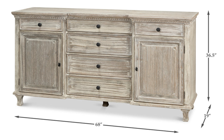 American Home Furniture | Sarreid - Mancini Bungalow Buffet