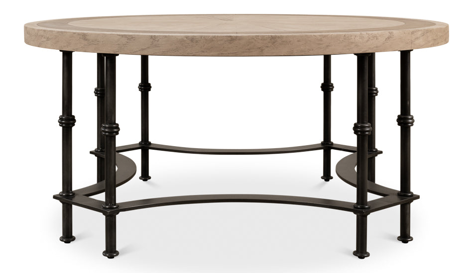 American Home Furniture | Sarreid - Chisholm Equestrian Cocktail Table - Grey