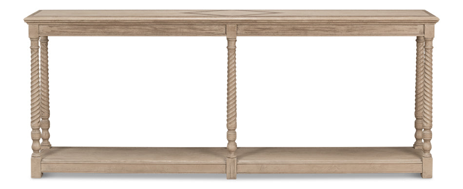 American Home Furniture | Sarreid - Sierra Equestrian Console Table Barn Gry