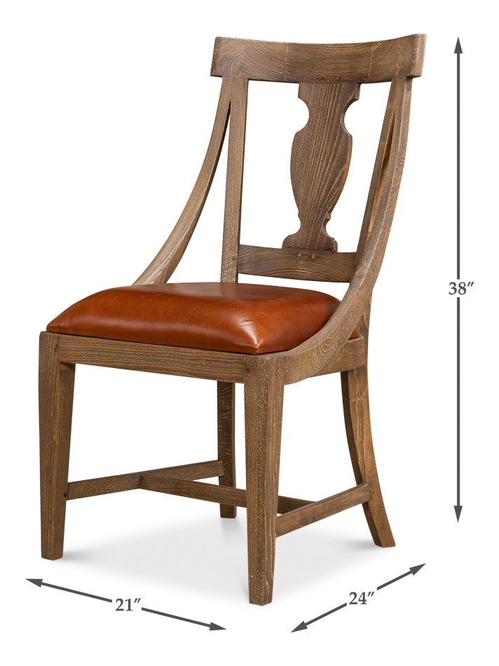 American Home Furniture | Sarreid - Fireside Vineyards Dining Chair Husk - Set of 2