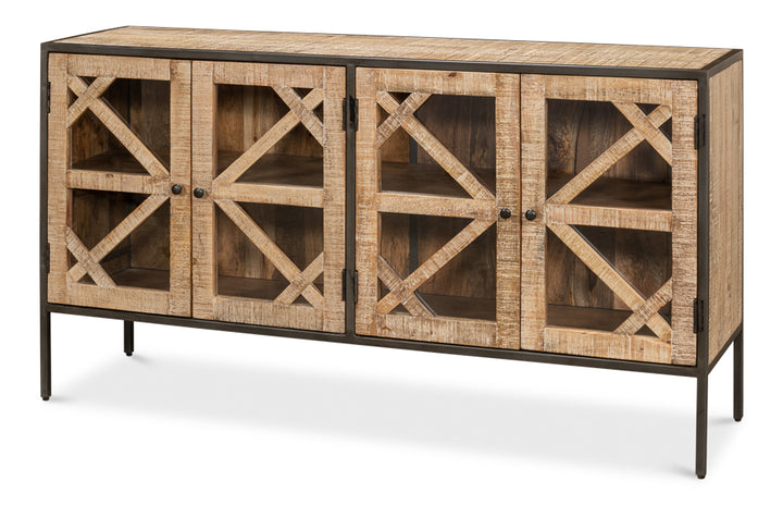 American Home Furniture | Sarreid - Dillon 4 Door Sideboard