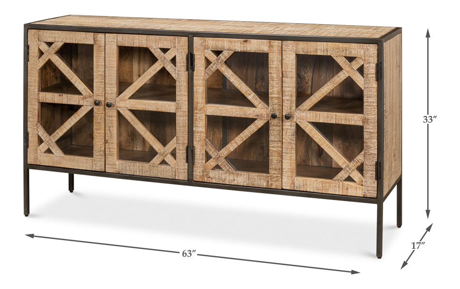 American Home Furniture | Sarreid - Dillon 4 Door Sideboard