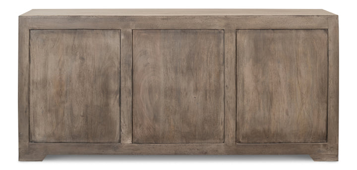 American Home Furniture | Sarreid - Olivier Three Door Mirrored Sideboard