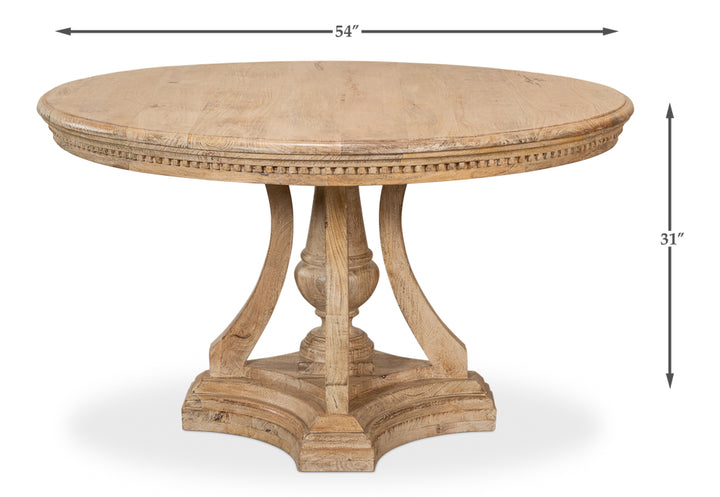 American Home Furniture | Sarreid - Chantal Pedestal Dining Table