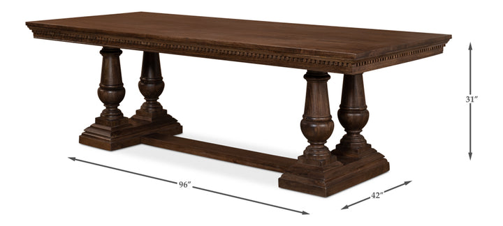 American Home Furniture | Sarreid - Joshua Pedestal Dining Table