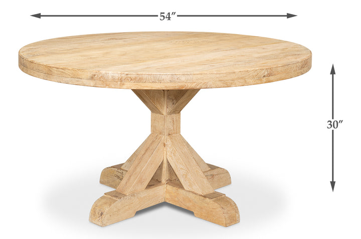 American Home Furniture | Sarreid - Oleski Round Dining Table