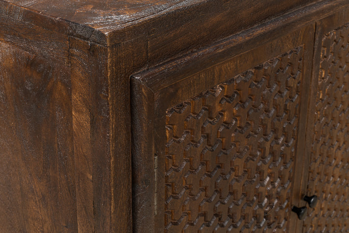 American Home Furniture | Sarreid - Battle Chainmail 4 Door Sideboard