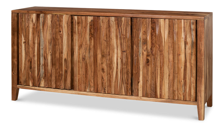 American Home Furniture | Sarreid - Facet Three Door Sideboard